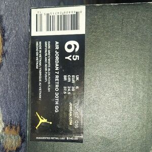 USED...Air Jordan 7 Retro 30th GG Sneakers